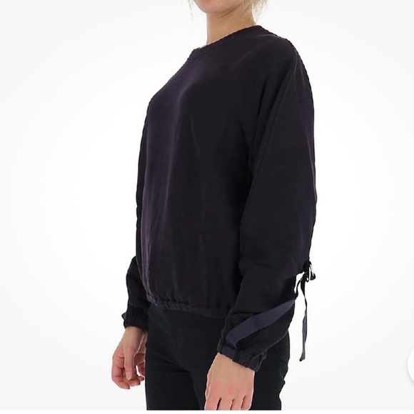 Helmut Lang Buckle Cuff Cotton Sweater dark  Navy Large Like New condition $350 - Picture 11 of 11